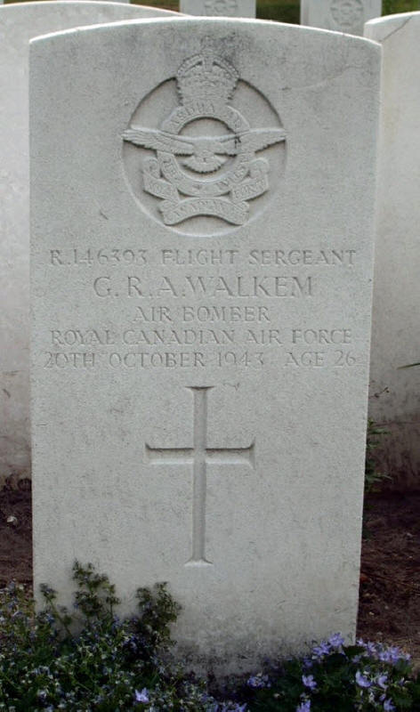 F/Sgt George Rodney Alexander Walkem<br/><br /><br />died October 20th, 1943
